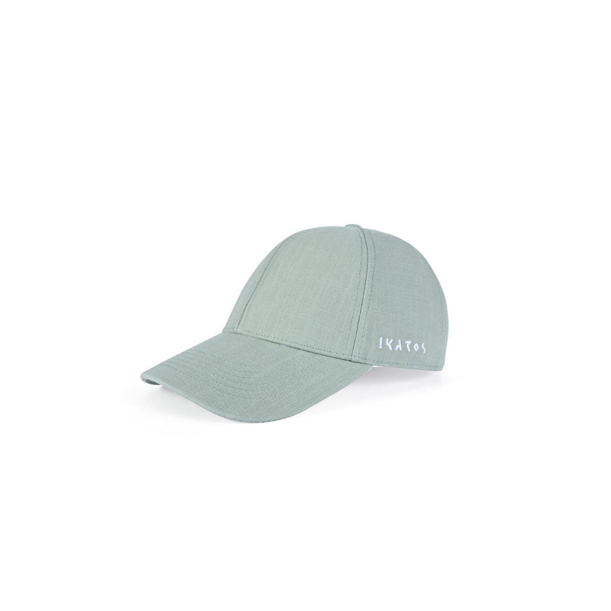 Green Linen Cap